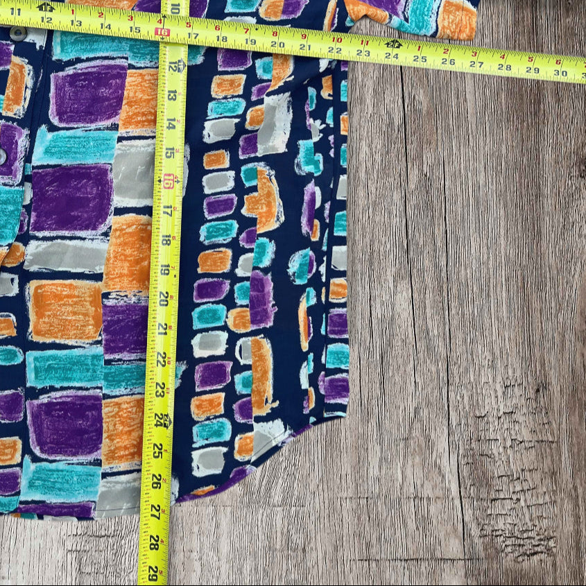 80s/90s International Couture printed button up