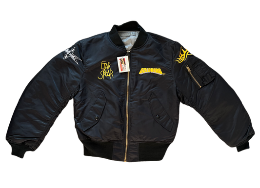 90s WCW/NWO Goldberg "Fear the Spear" Bomber Jacket NWT