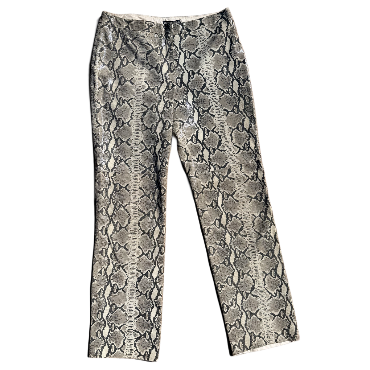 BCBG Snakeskin Leather Pants Y2K