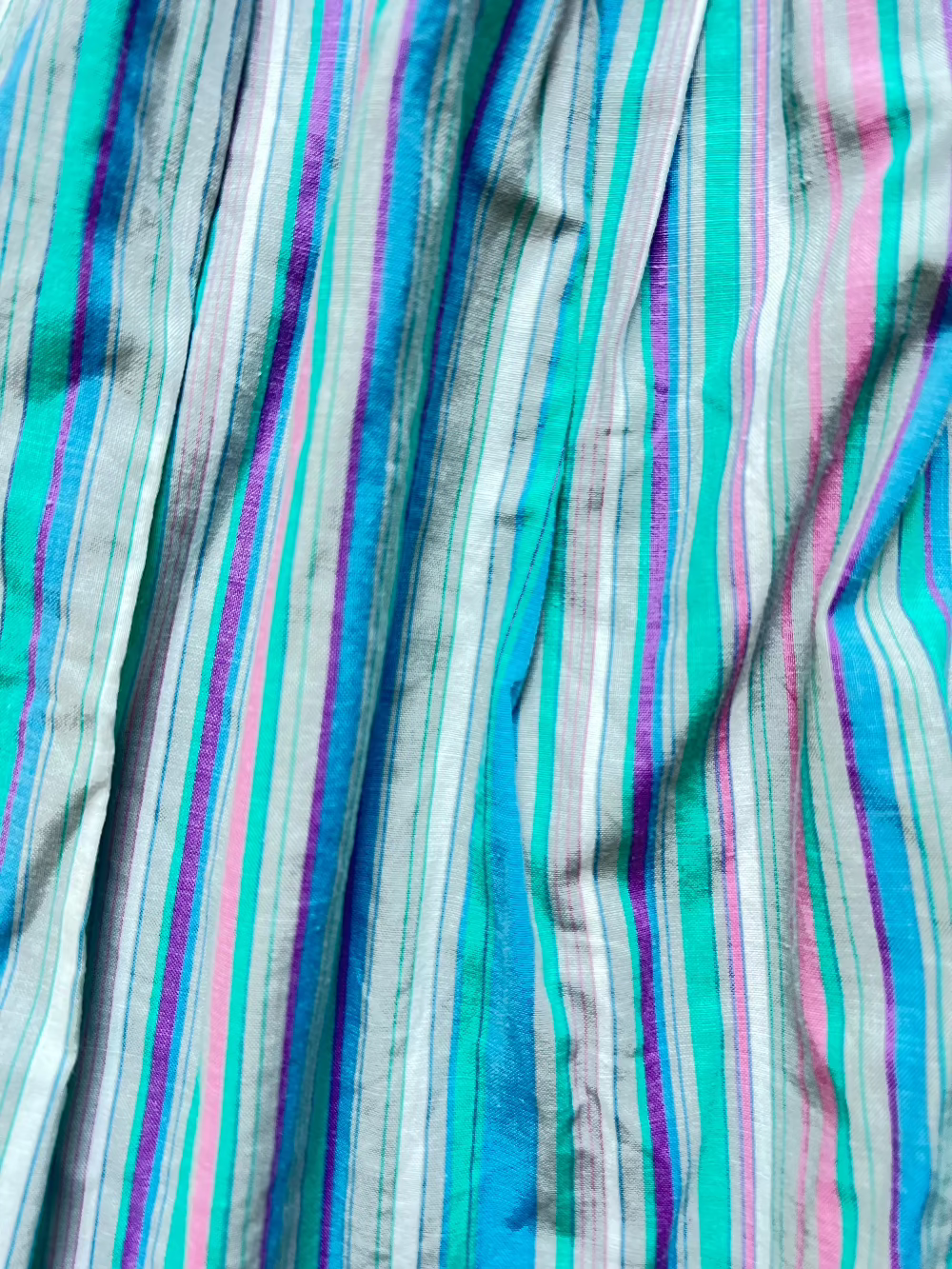 1980's ann stevens new york striped midi skirt