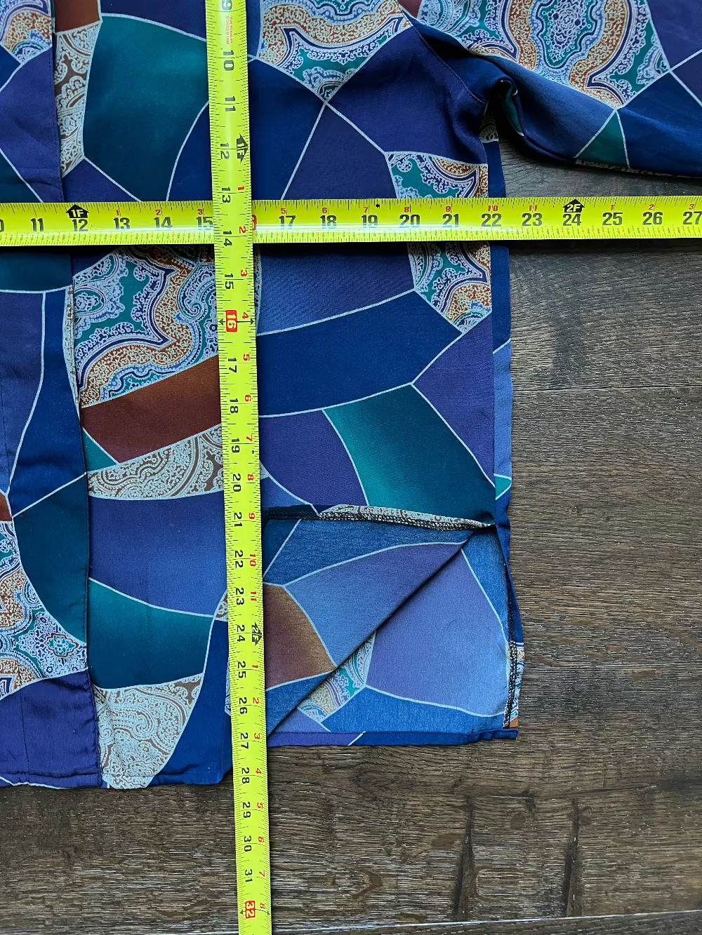 90s Jewel Tone paisley & geometric button up