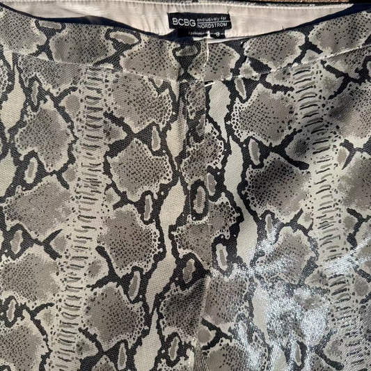 BCBG Snakeskin Leather Pants Y2K