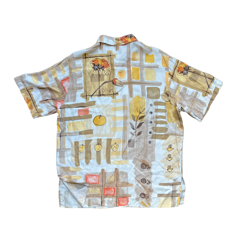 90s Patterned Button Up