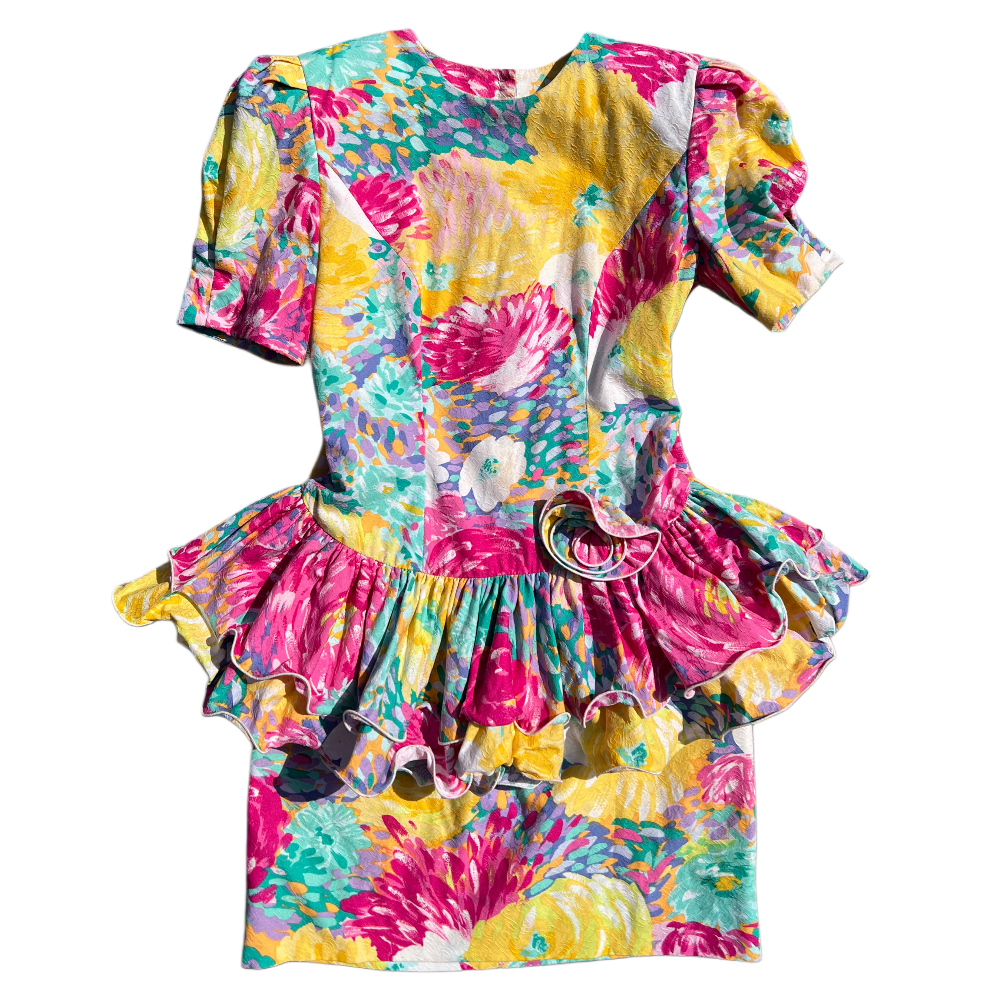 CII New York Paris Peplum Set (2 Piece) 1980s