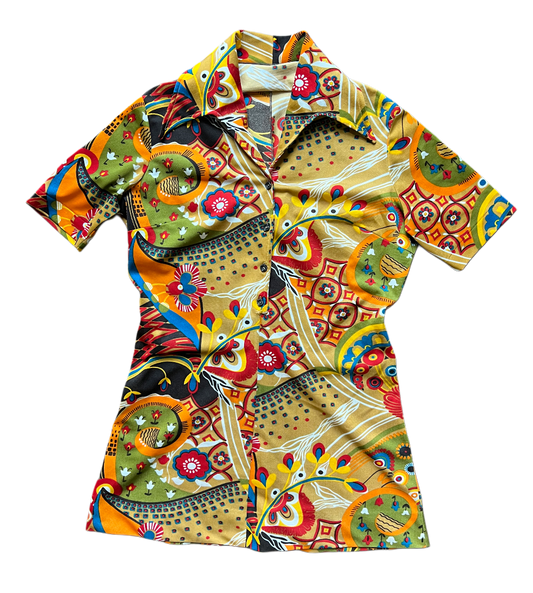 70's Psychedelic Mini Dress