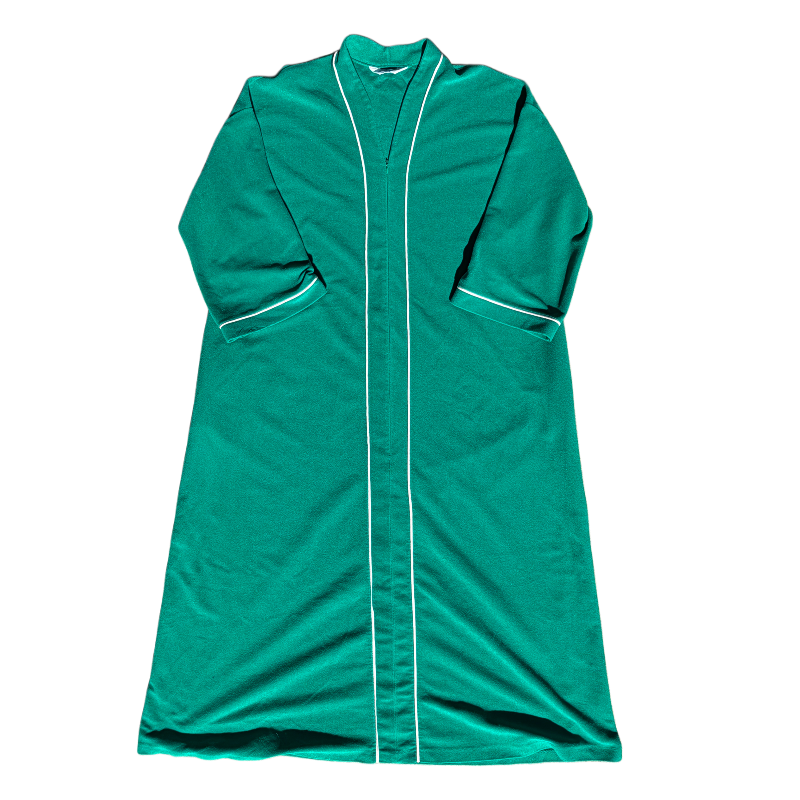Vanity Fair Teal Lounge Robe 1980s