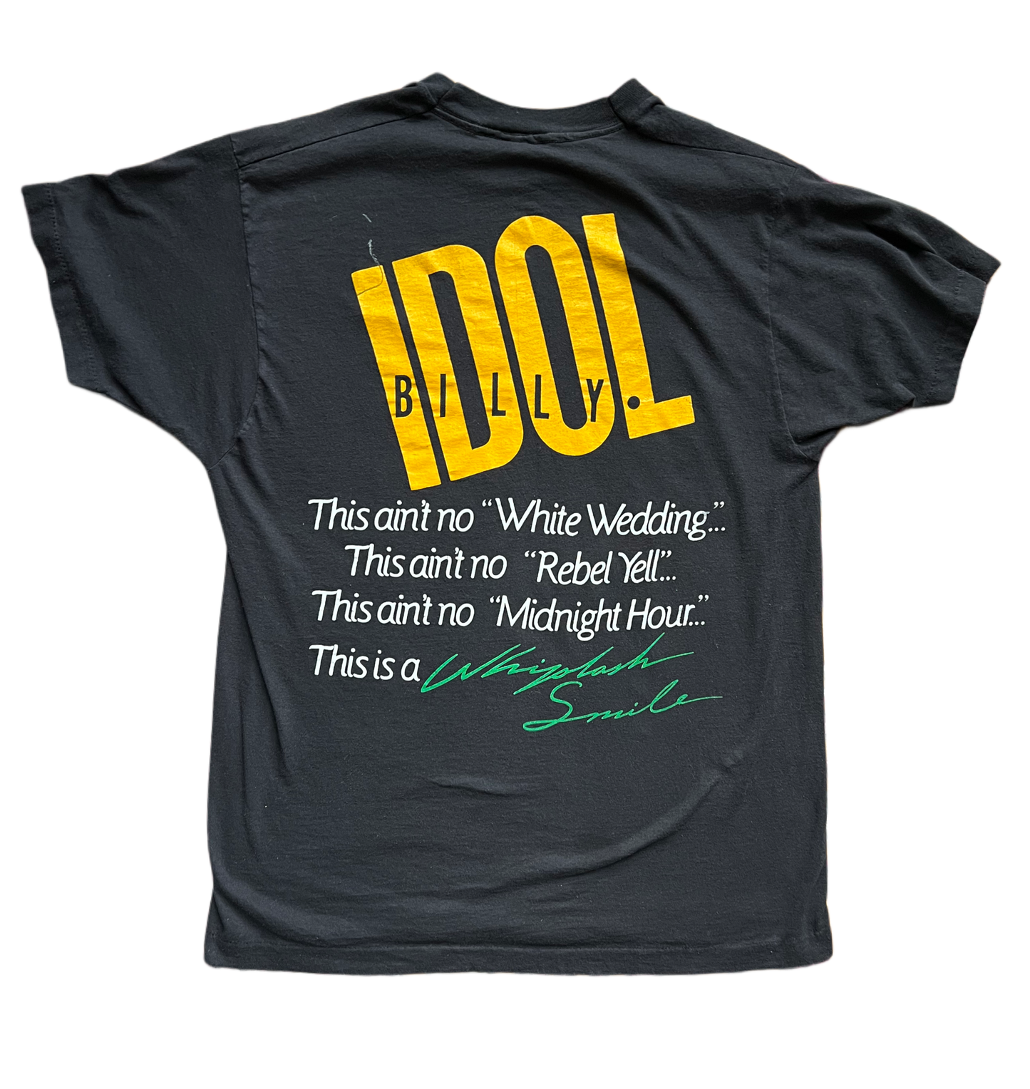 1986 Billy Idol Whiplash Tour Tee