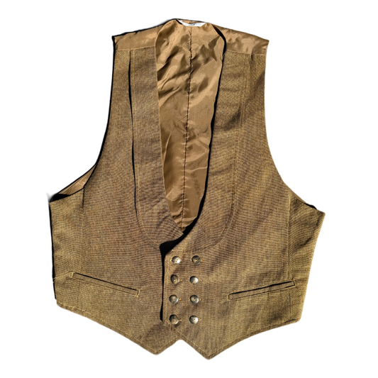 Index Men Double-Breasted Vest 90s