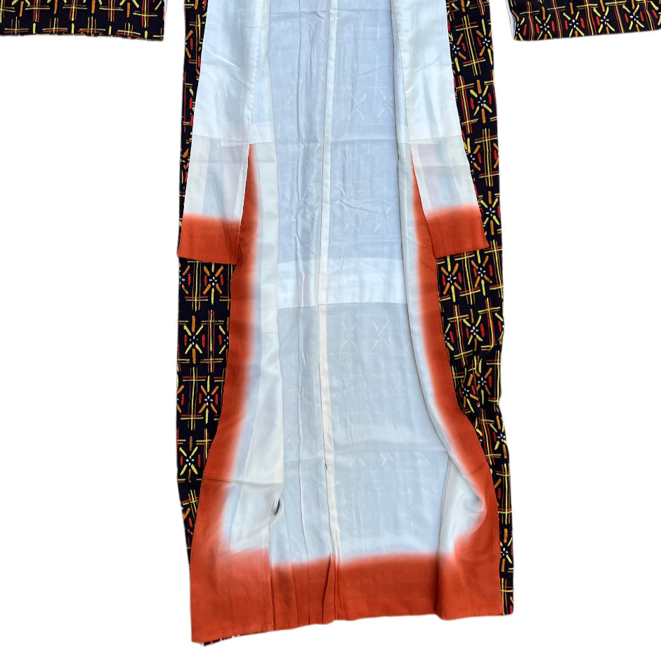 1950's Japanese Kimono "Warped Geometry"