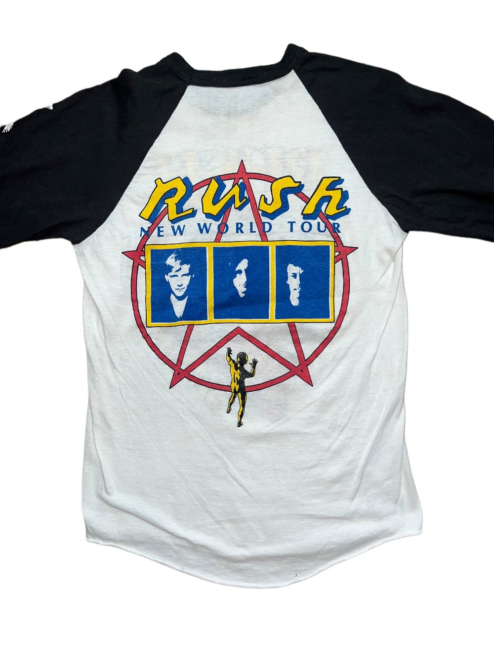 RUSH "1982 Signals" Pakistan BOOT ringer baseball tee