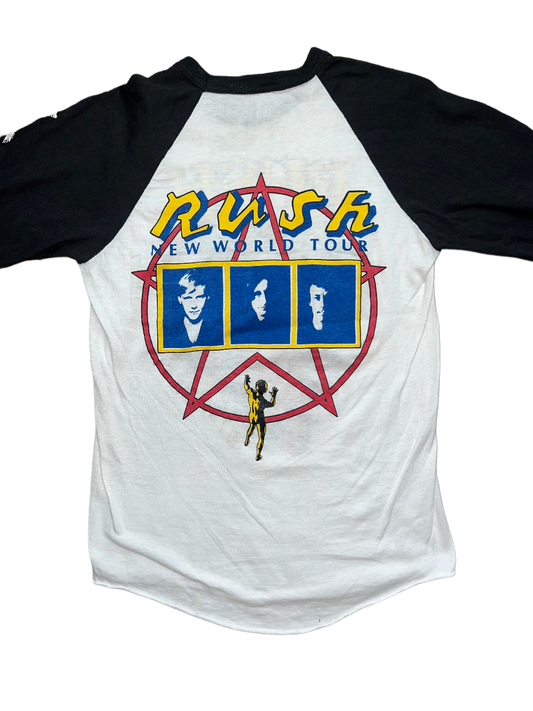 RUSH "1982 Signals" Pakistan BOOT ringer baseball tee