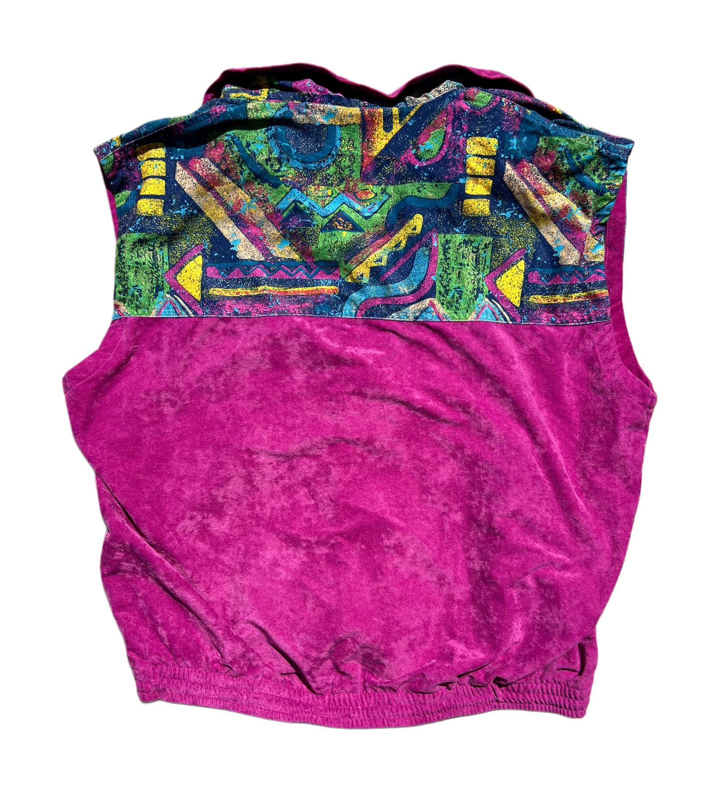 90's Magenta Windbreaker Vest