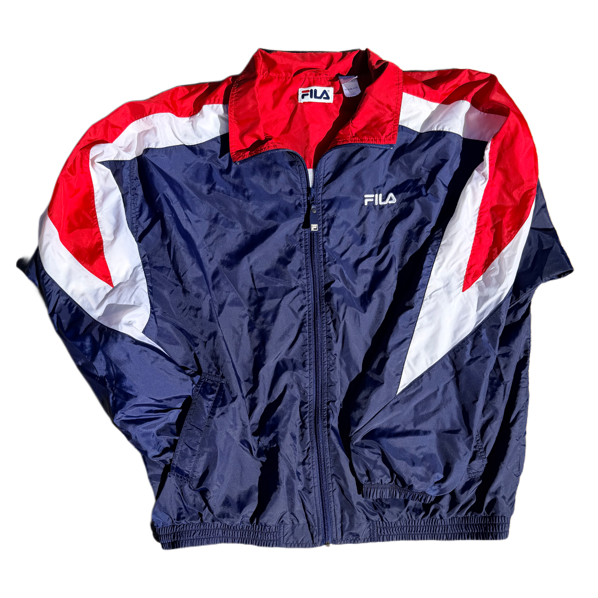 FILA Tri-Color Windbreaker Jacket 90s