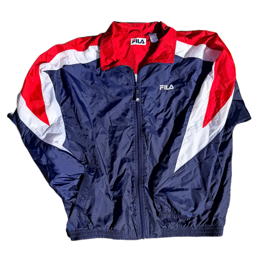 FILA Tri-Color Windbreaker Jacket 90s