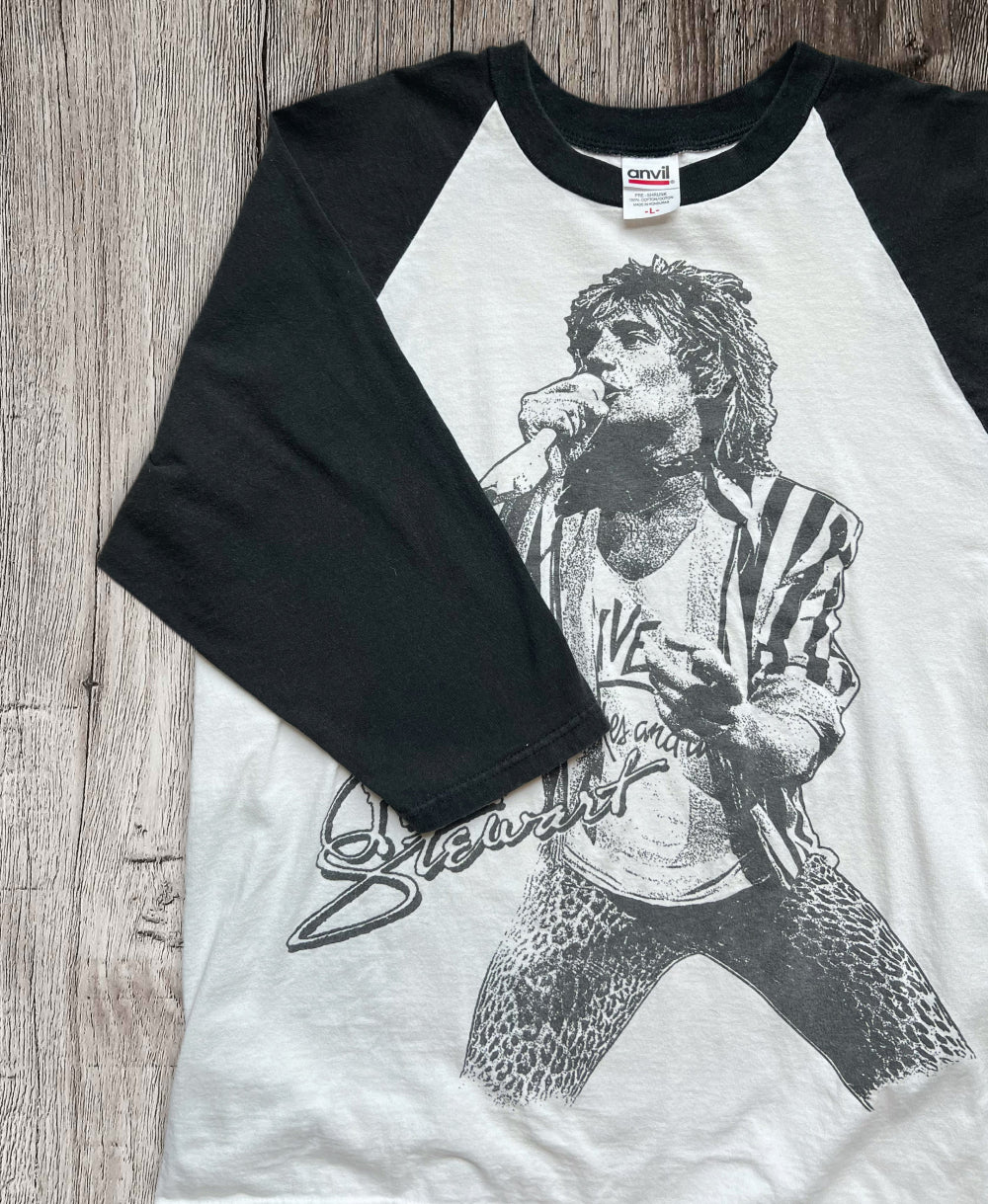 Rod Stewart Heavyweight Cotton Baseball Tee
