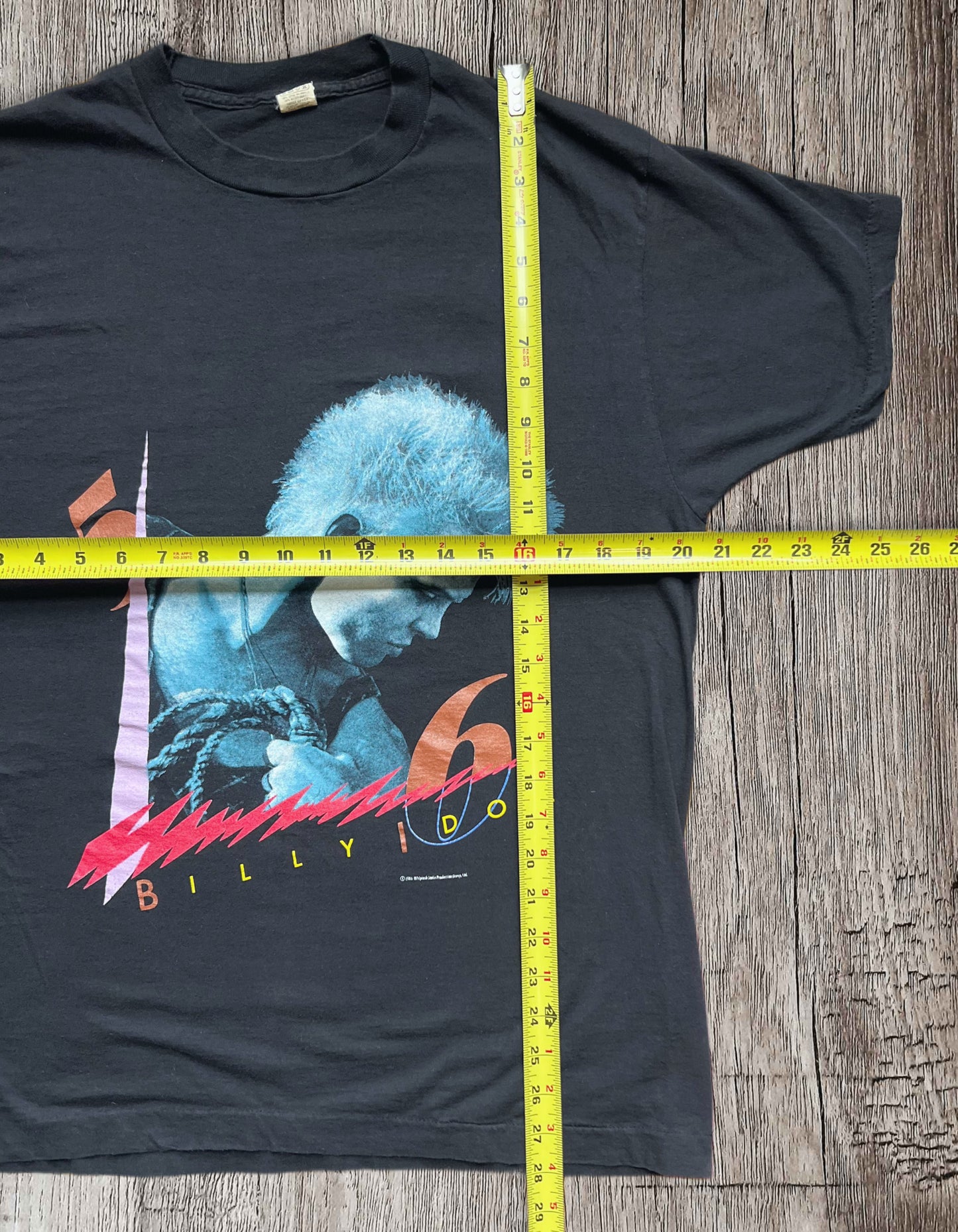 1986 Billy Idol Whiplash Tour Tee