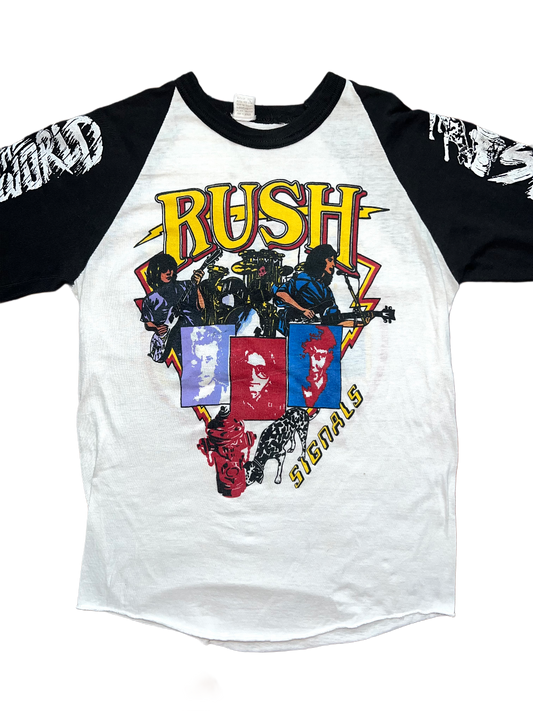 RUSH "1982 Signals" Pakistan BOOT ringer baseball tee