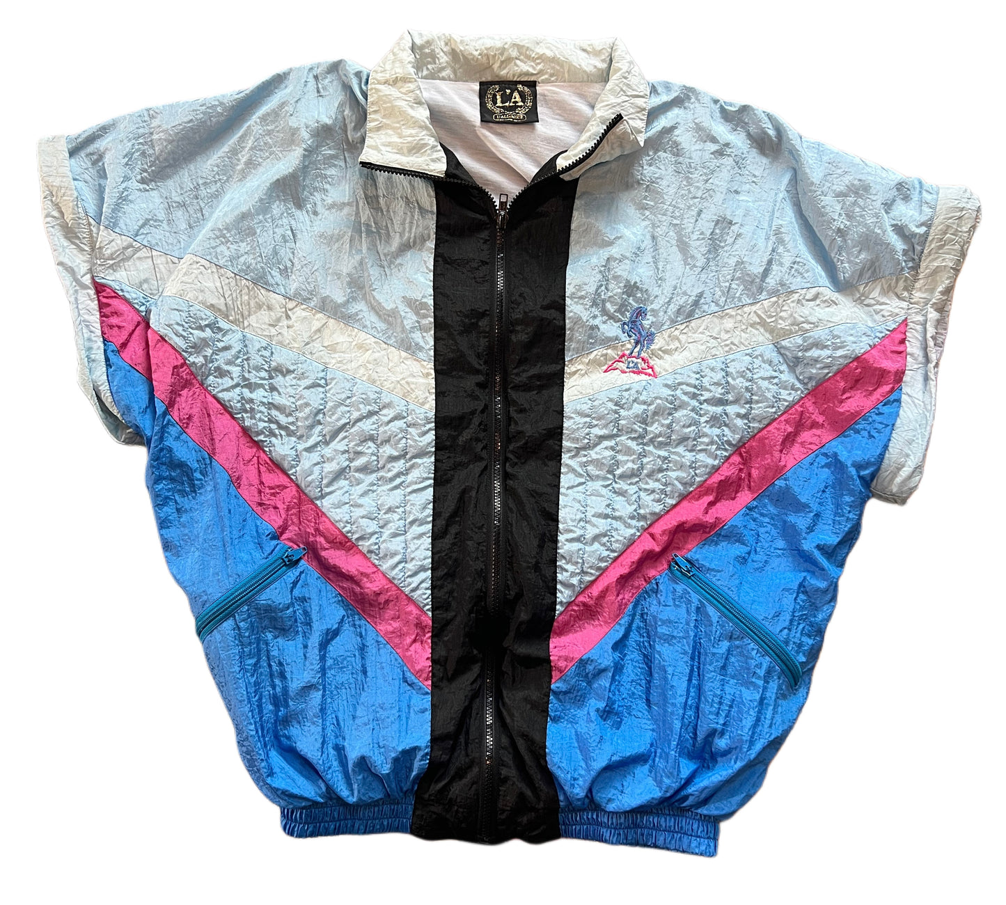 80's/90's L'Alliance Windbreaker w/ Removable Sleeves