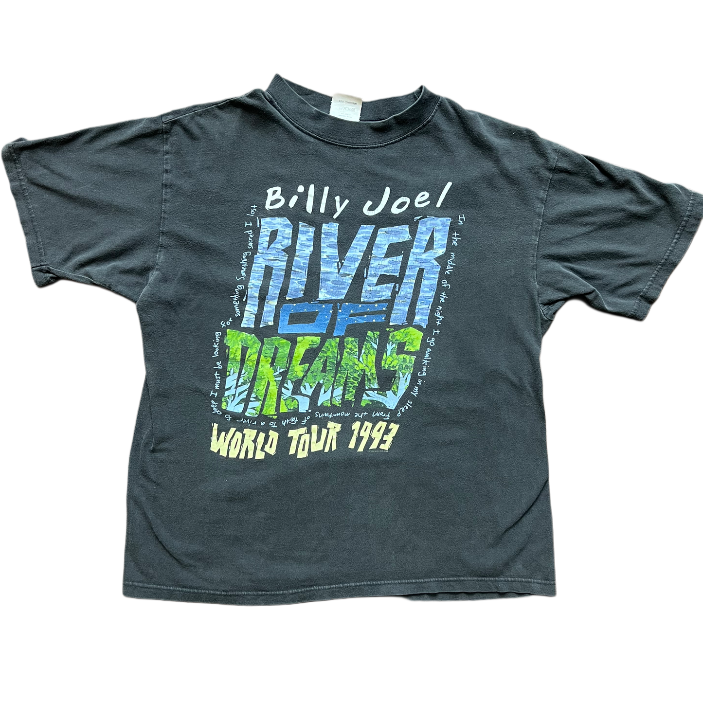 1993 Billy Joel River of Dreams World Tour Tee