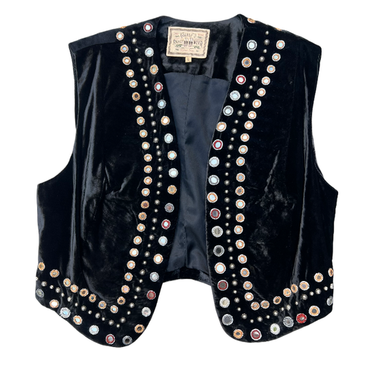 Double D Ranchwear Velvet Studded Vest
