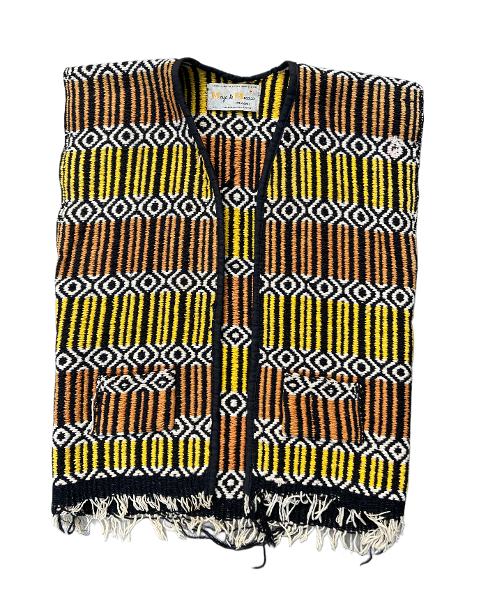 Maya de Mexico Handwoven Vest 1970s