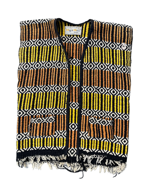 Maya de Mexico Handwoven Vest 1970s