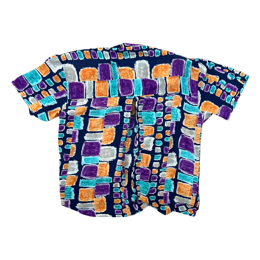 80s/90s International Couture printed button up