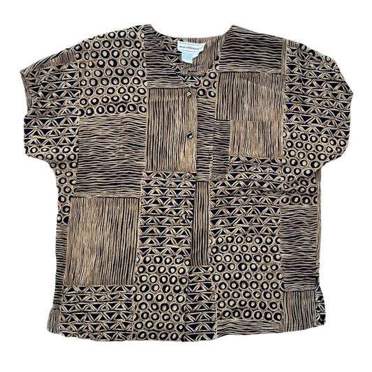 90s Westbound Abstract Button Up