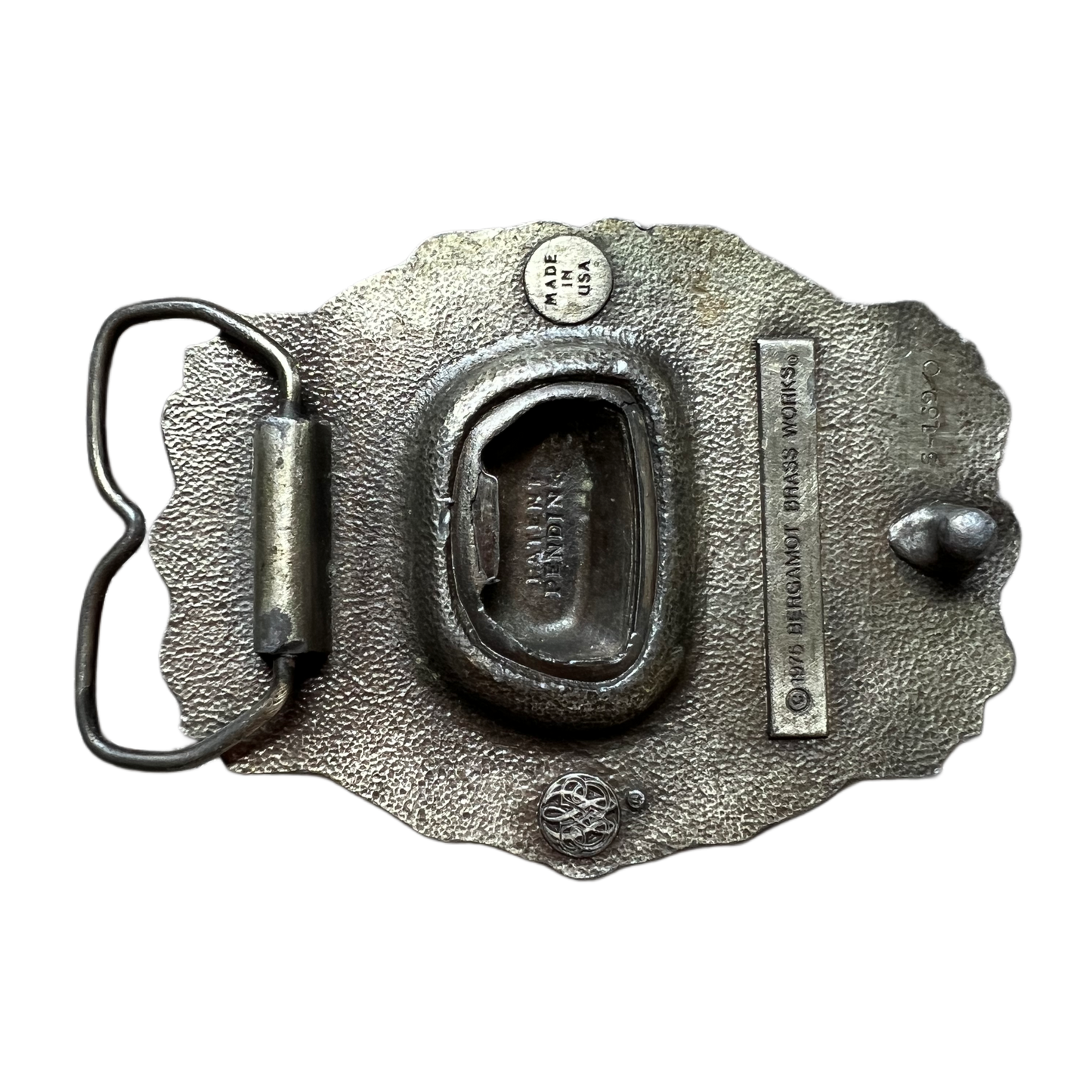 1975 Lone Star Brass Belt Buckle w/ bottle opener