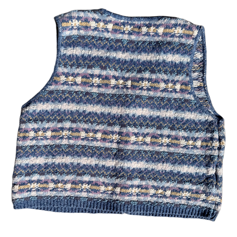 L.L. Bean Fair Isle Knit Vest 90s