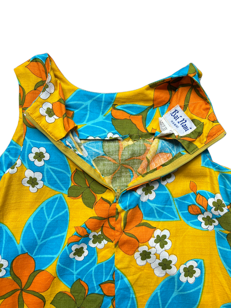 1960's Kai Nani Hawaiian Maxi Dress