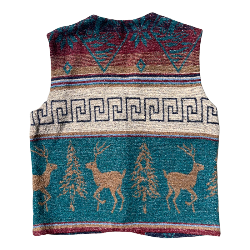 Imperial Connection Southwestern Wool Vest 1990s