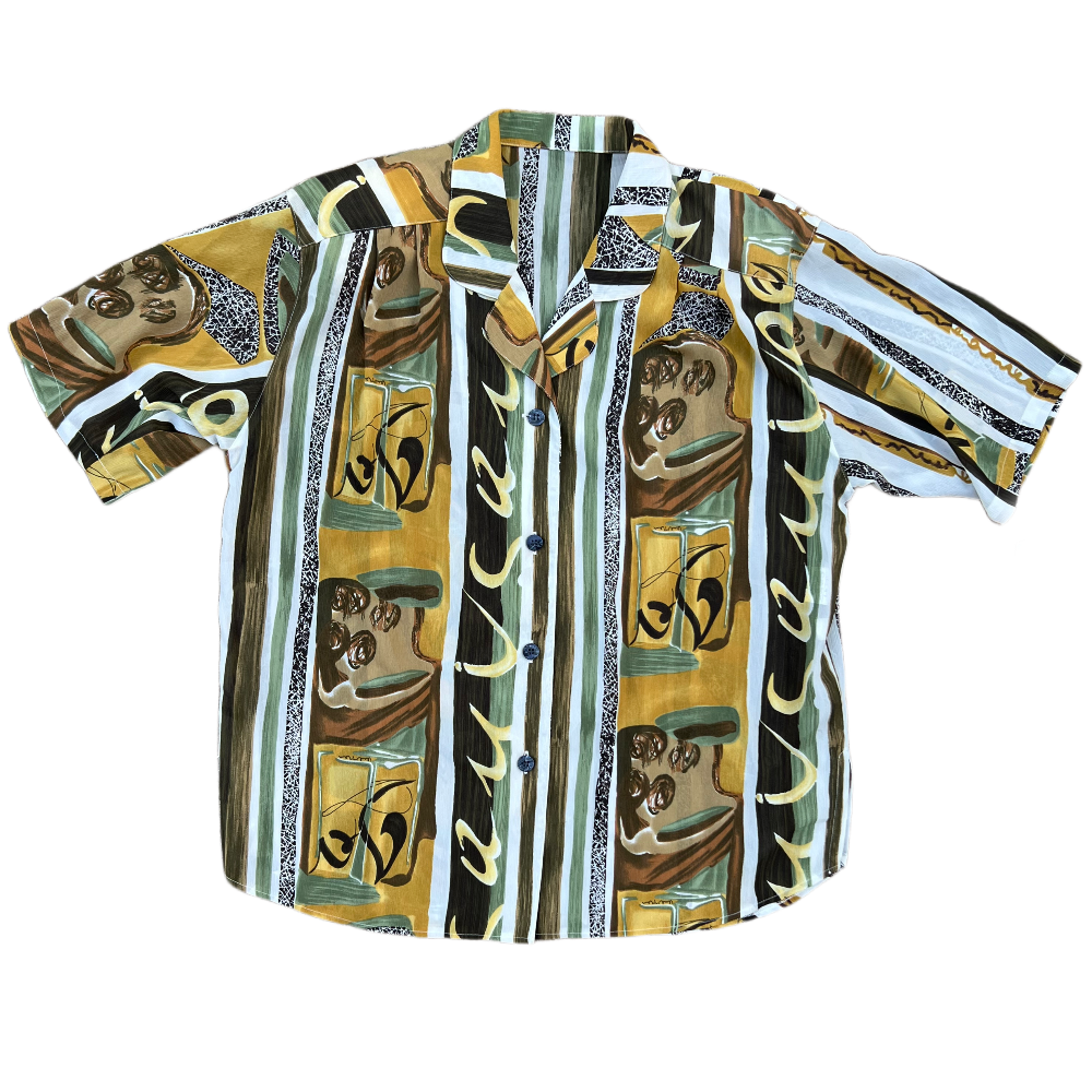 80s/90s Earth Tone Button Up NWT