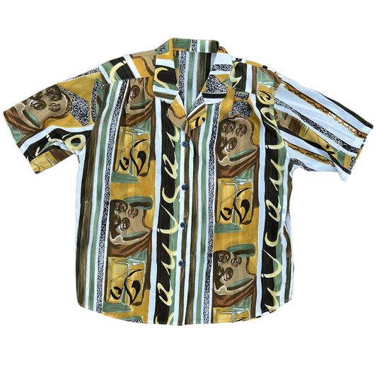 80s/90s Earth Tone Button Up NWT