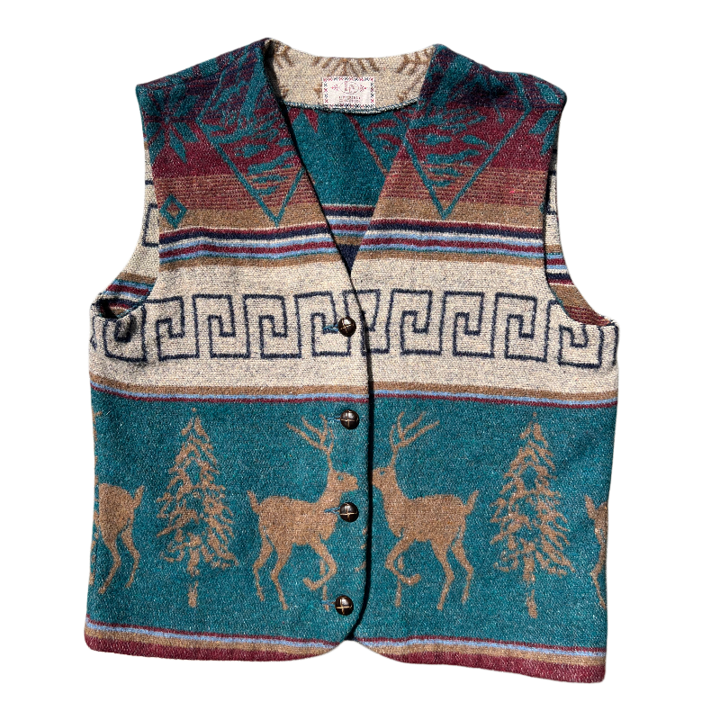 Imperial Connection Southwestern Wool Vest 1990s