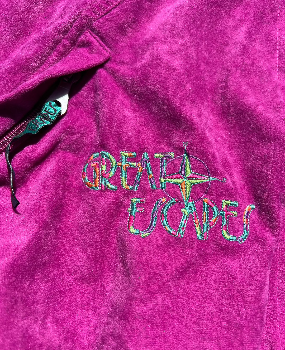 90's Magenta Windbreaker Vest