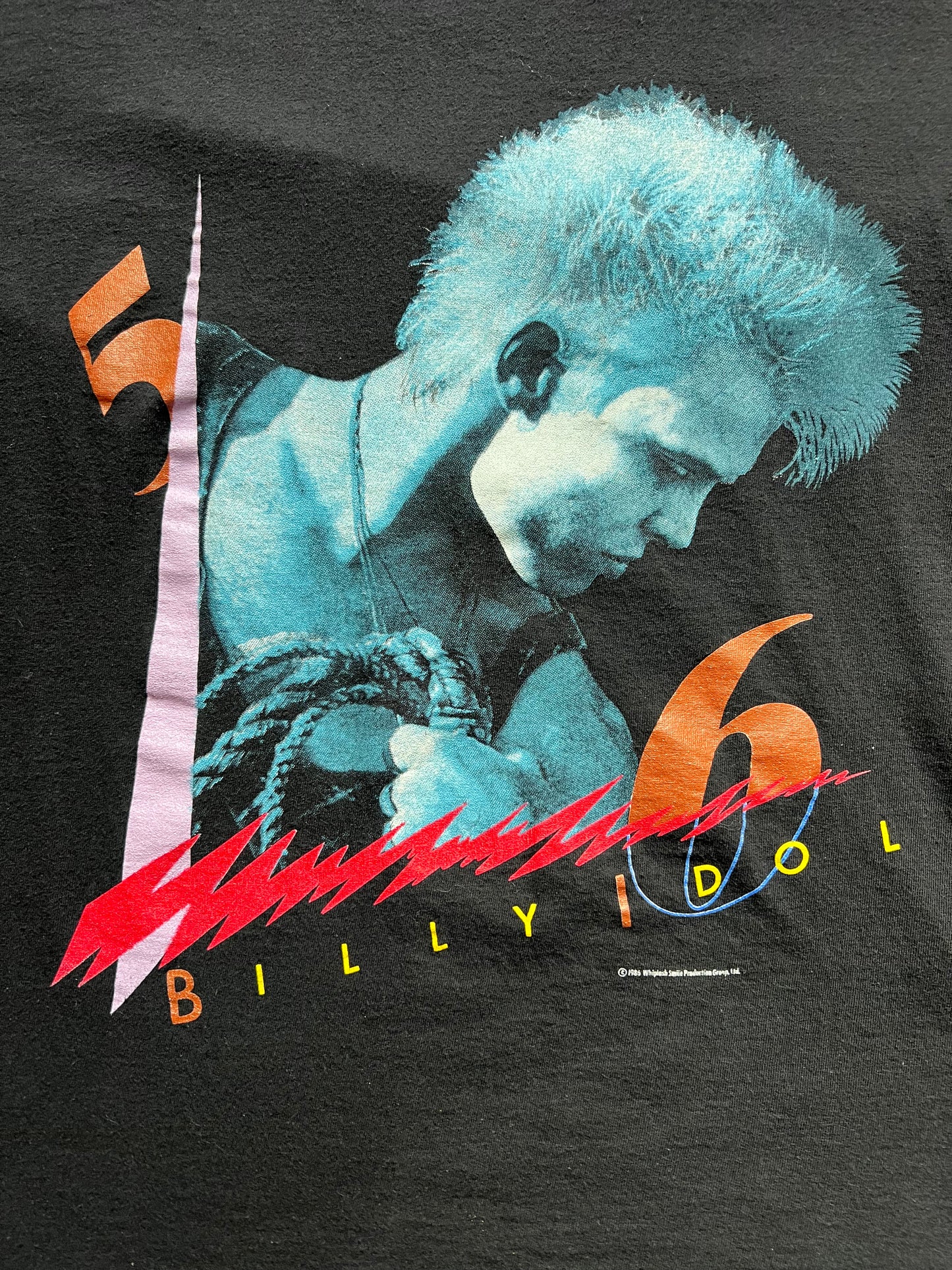 1986 Billy Idol Whiplash Tour Tee