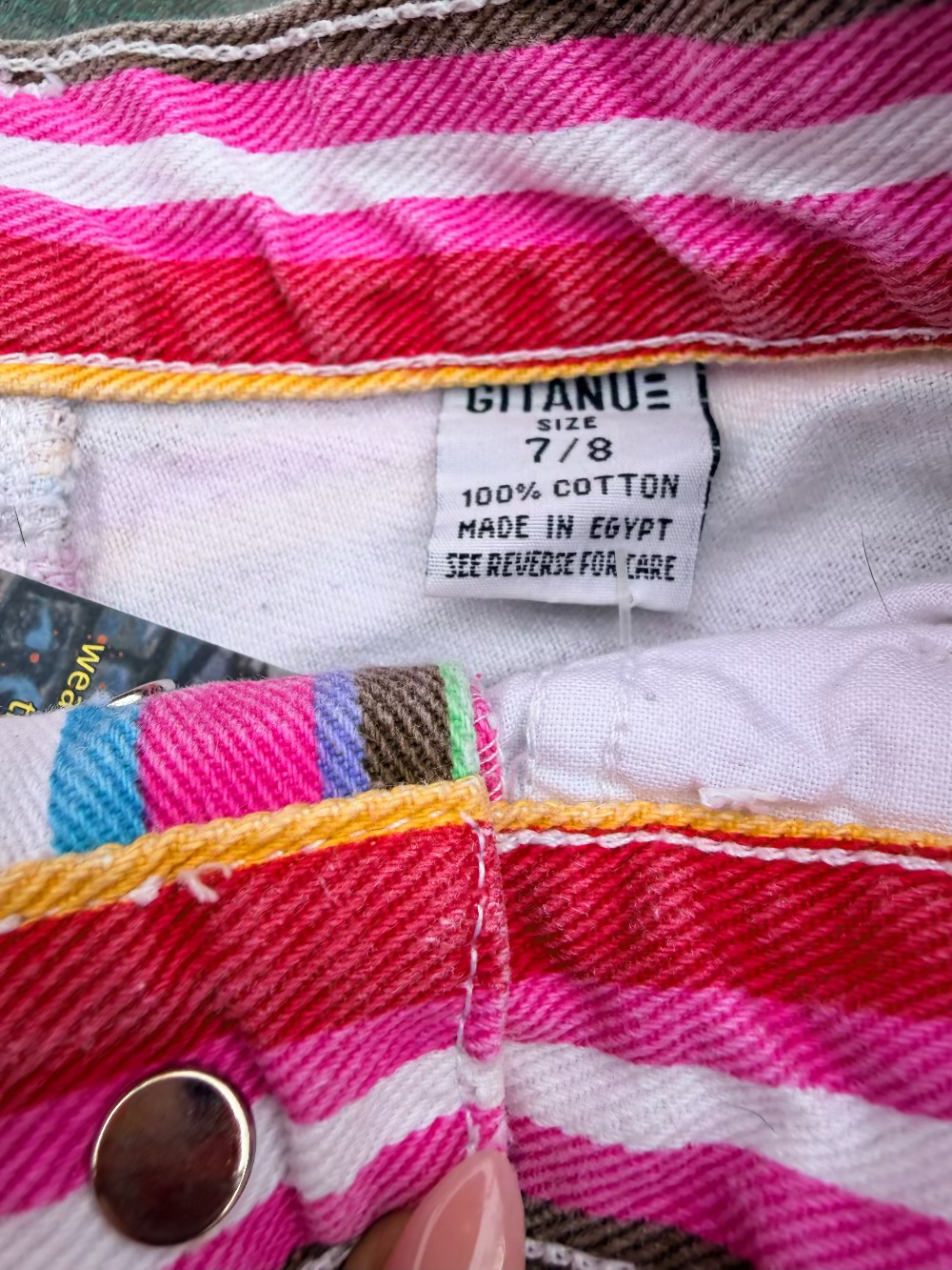 Gitano Candy Stripe Shorts late 90s