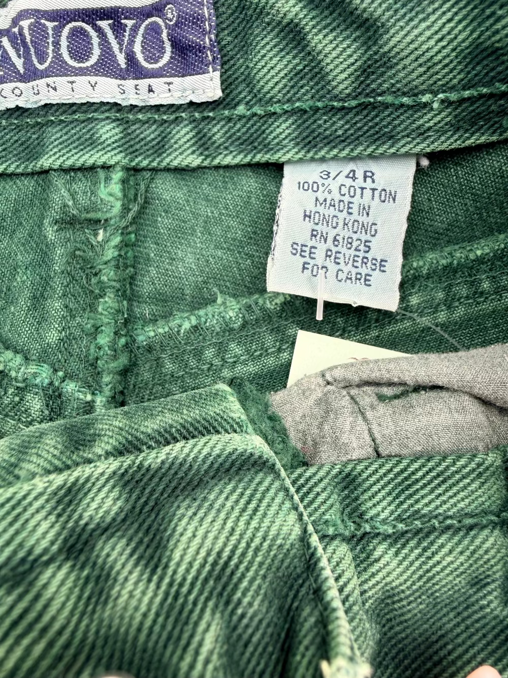 NUOVO County Seat 90s Green Taper Jeans
