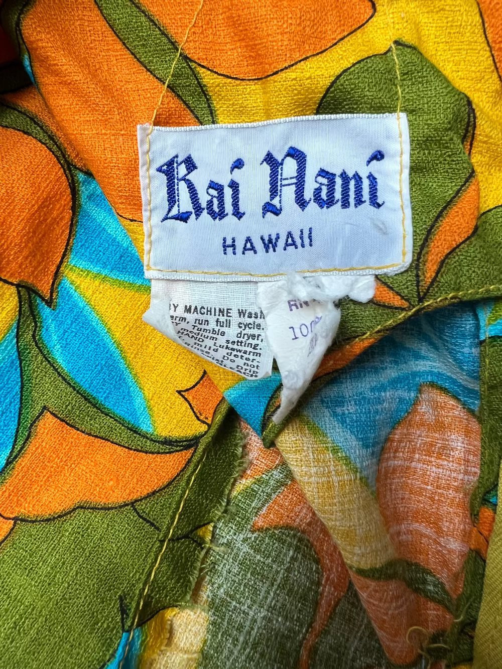 1960's Kai Nani Hawaiian Maxi Dress