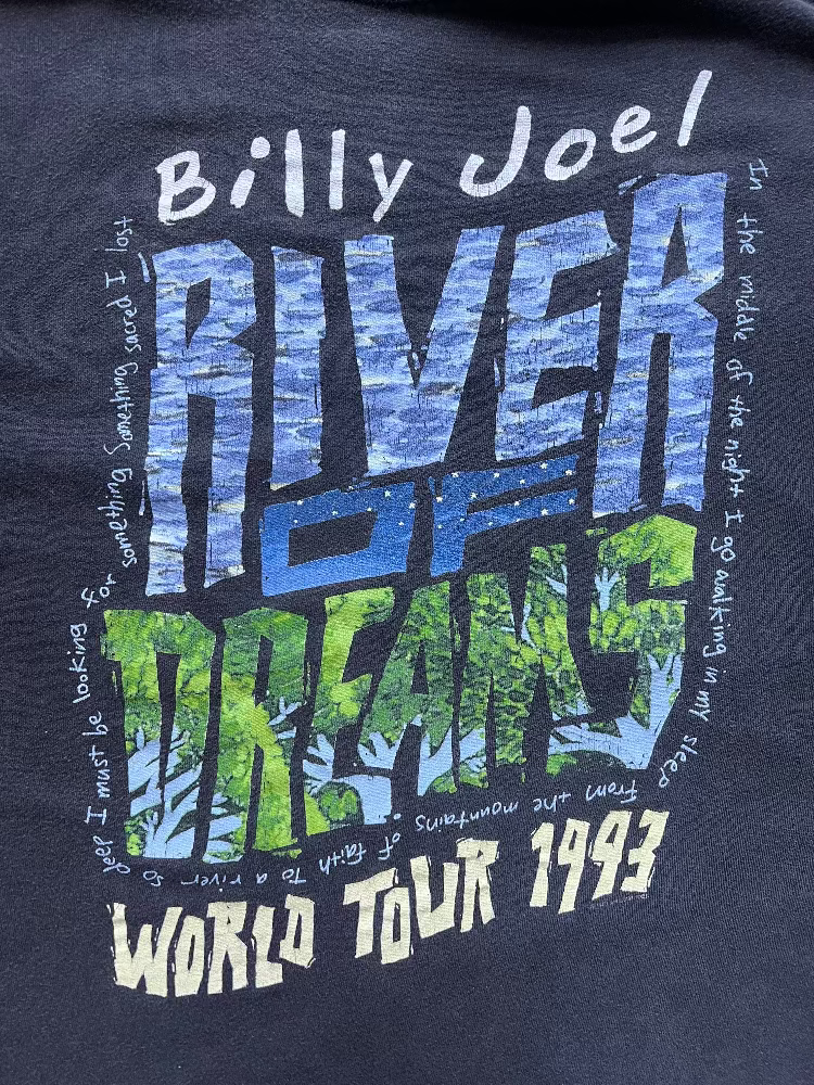 1993 Billy Joel River of Dreams World Tour Tee