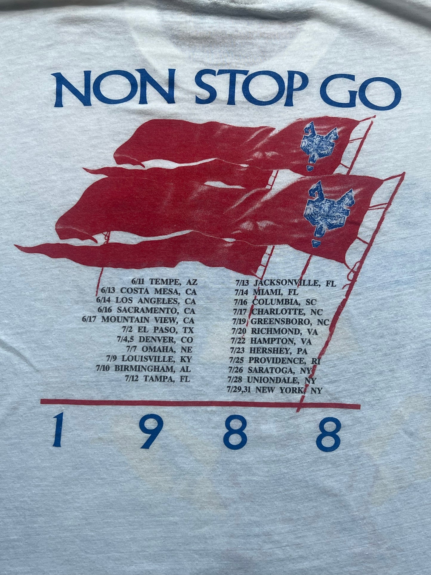 1988 Robert Plant "Non Stop Go" Tour Tee (M)