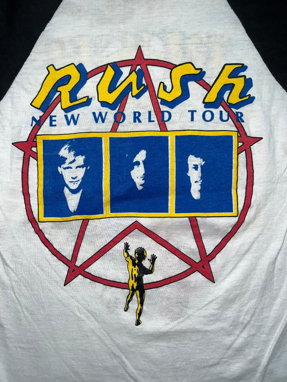 RUSH "1982 Signals" Pakistan BOOT ringer baseball tee