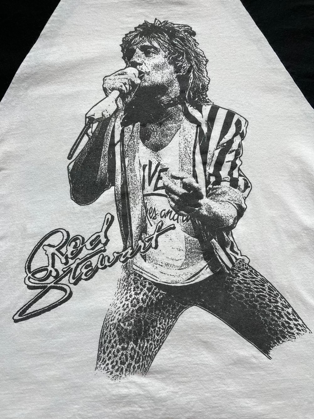 Rod Stewart Heavyweight Cotton Baseball Tee