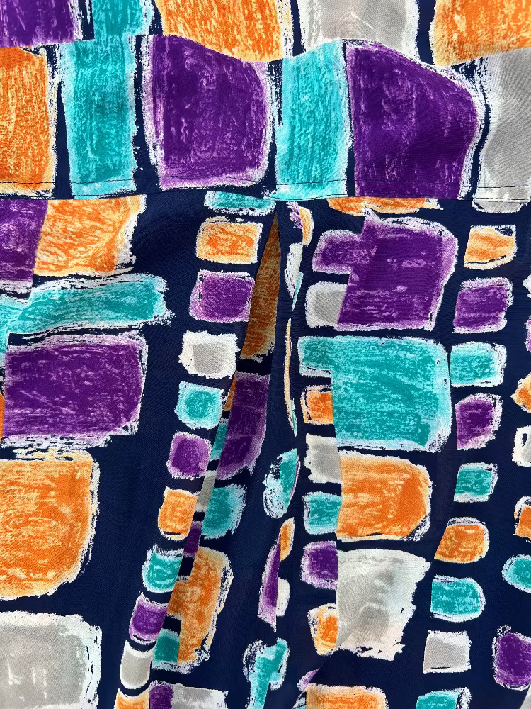 80s/90s International Couture printed button up