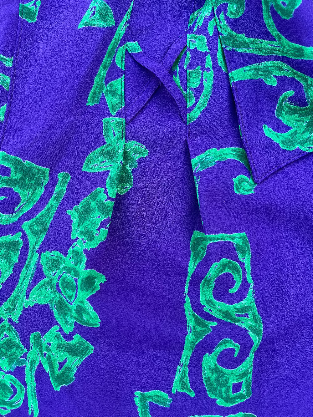 Romanche 90s Patterned Button up Top