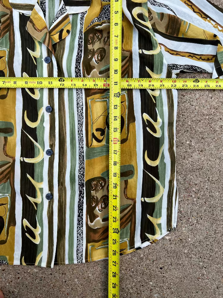 80s/90s Earth Tone Button Up NWT