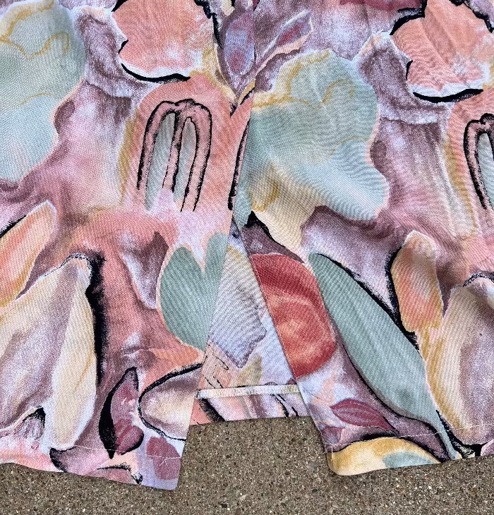 St. Michael Watercolor Floral Dress 1980s