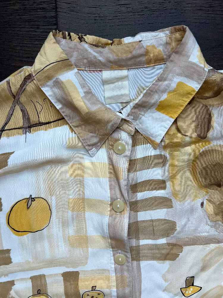 90s Patterned Button Up