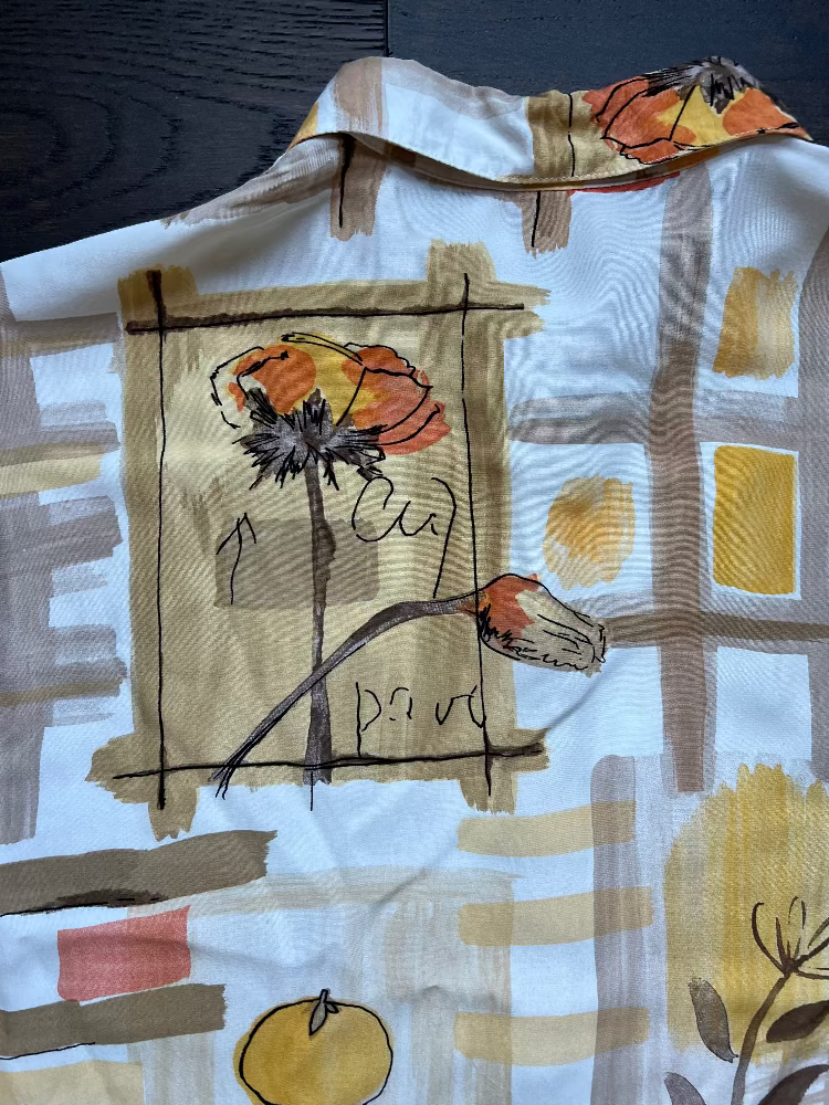 90s Patterned Button Up